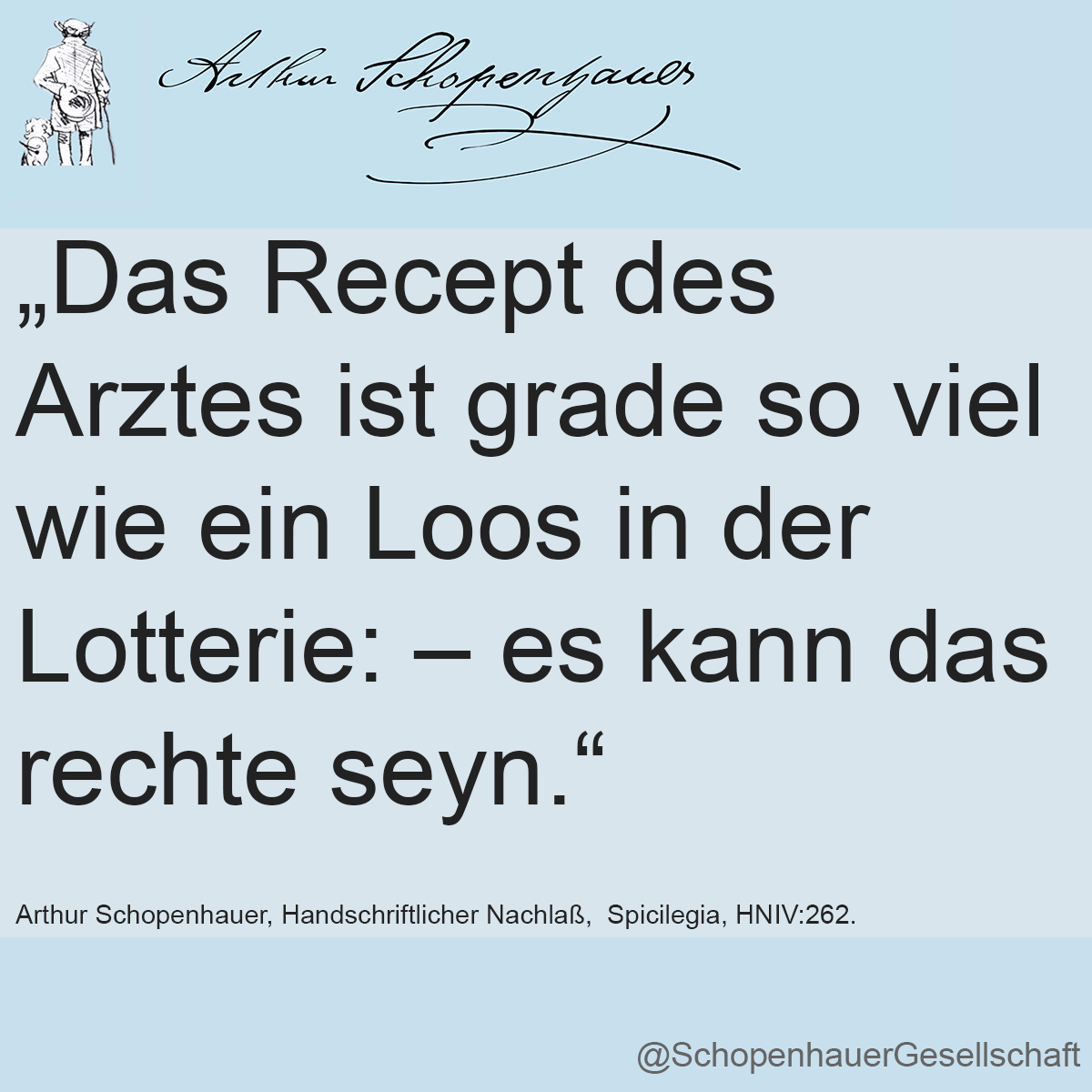 Arthur Schopenhauer Zitat